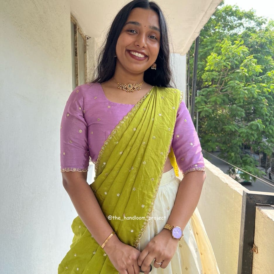 Lavender green - ivory