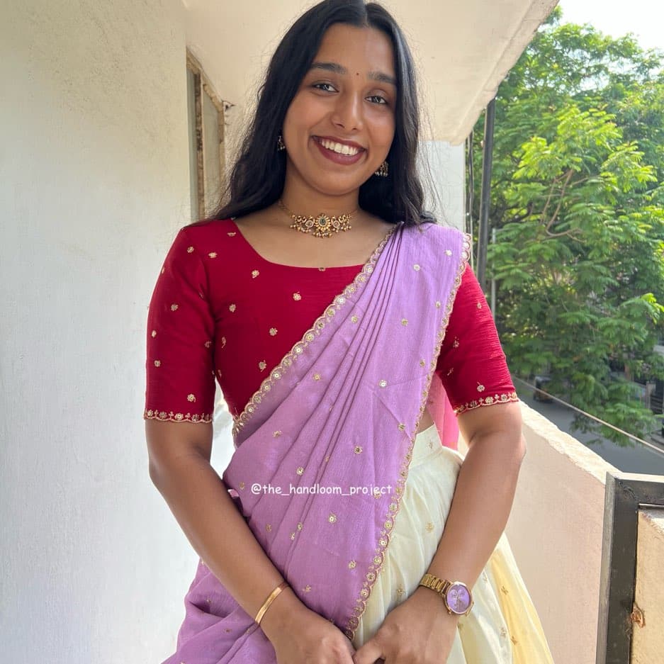 Red lavender - ivory