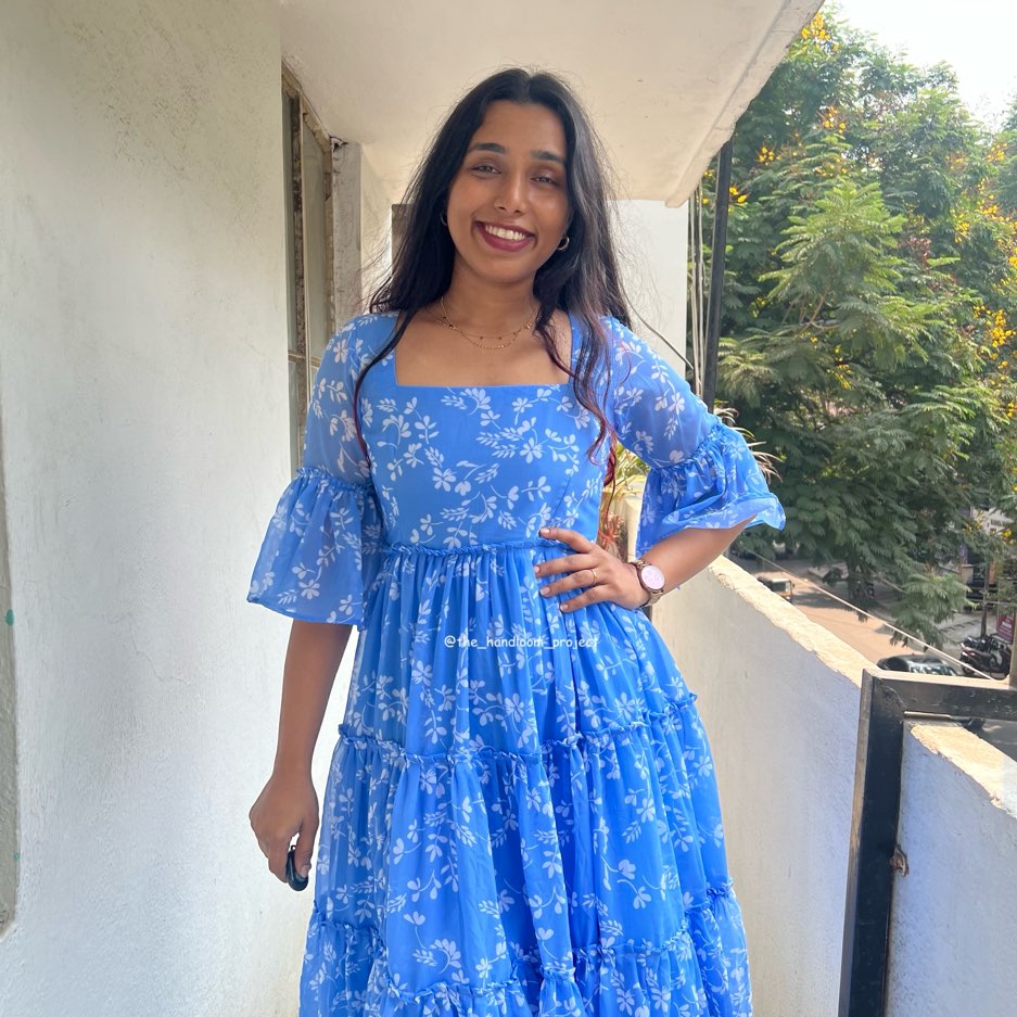 Blue - georgette