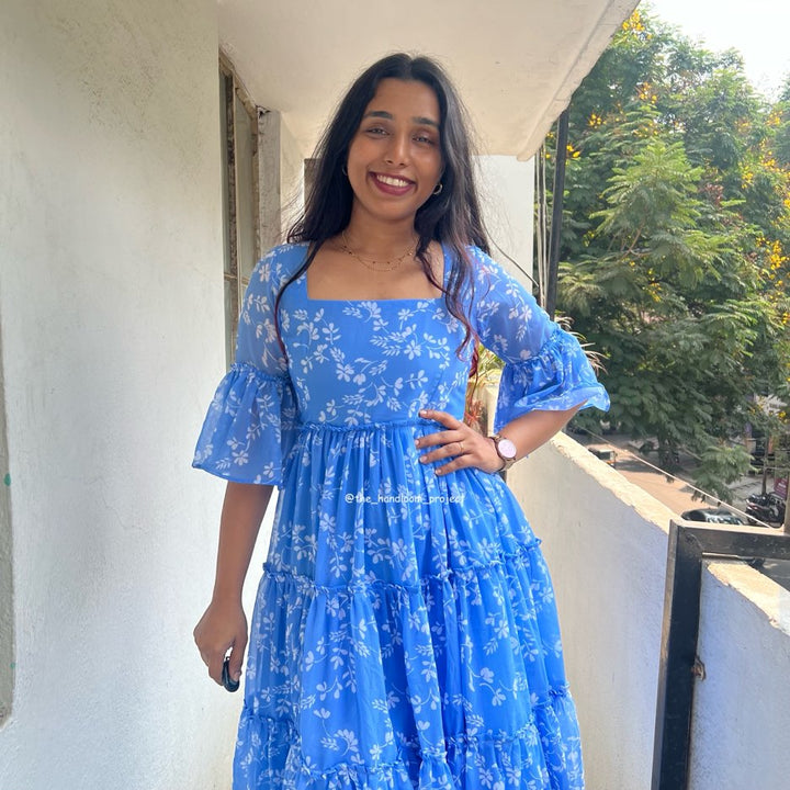 Blue - georgette