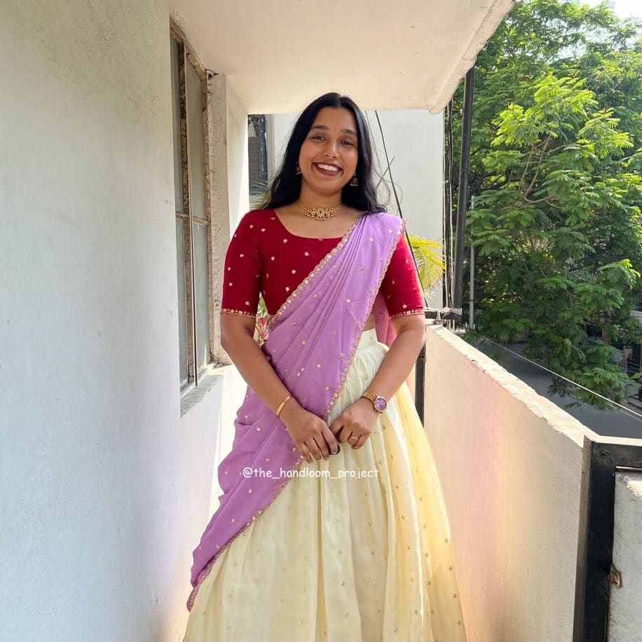 Red lavender - ivory