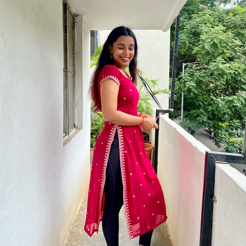 Pink Scallop Kurti