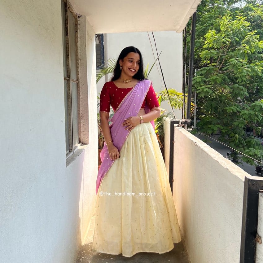 Red lavender - ivory