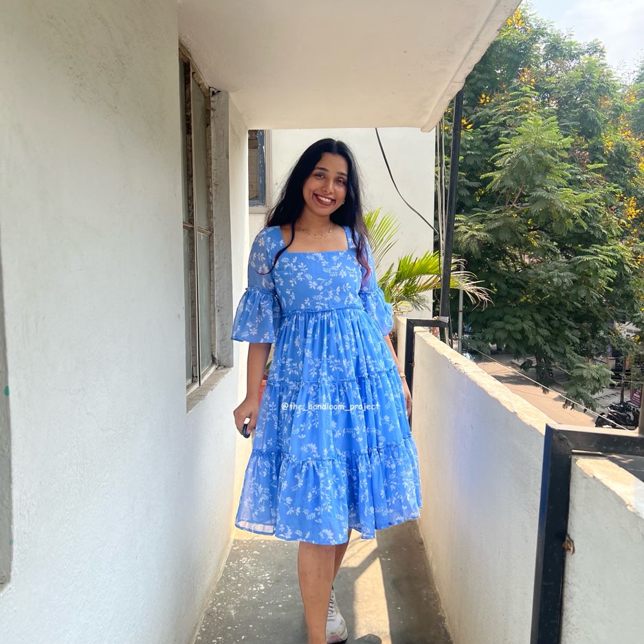 Blue - georgette