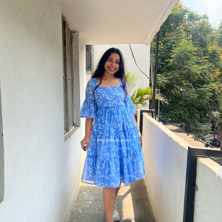 Blue - georgette
