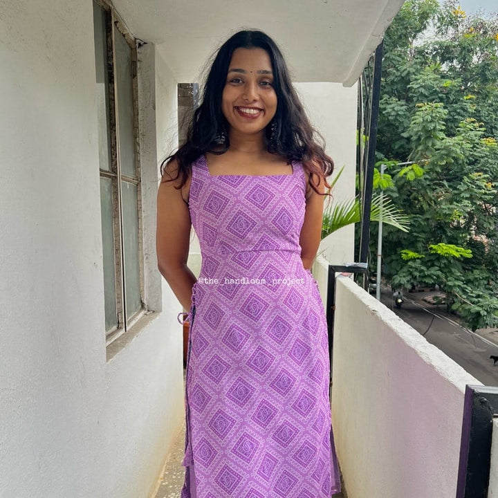 Lavender Tassels Kurti