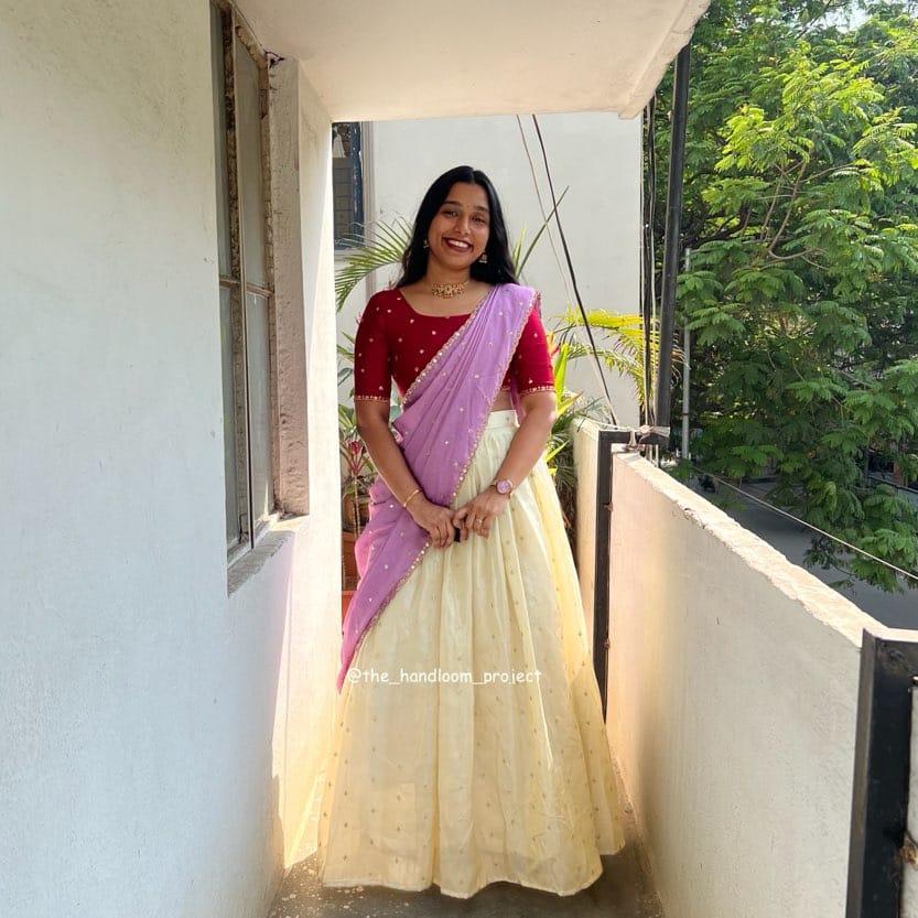 Red lavender - ivory