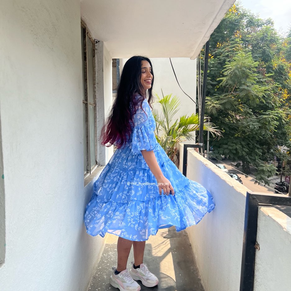 Blue - georgette
