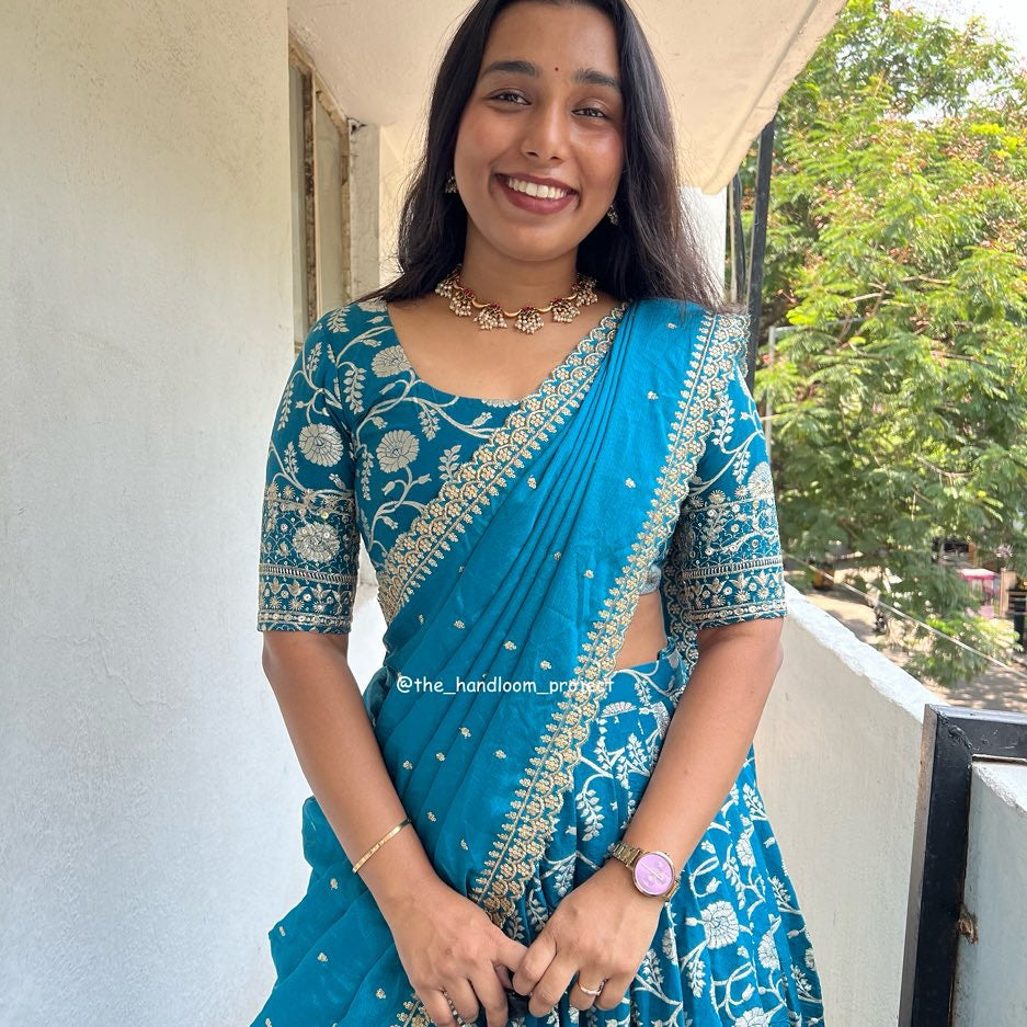 Teal blue Dhol