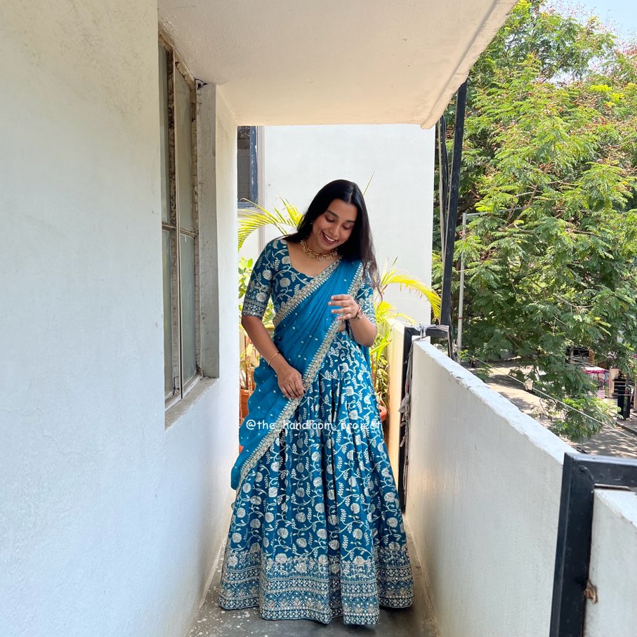 Teal blue Dhol