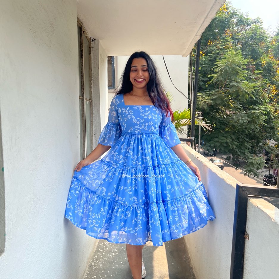 Blue - georgette