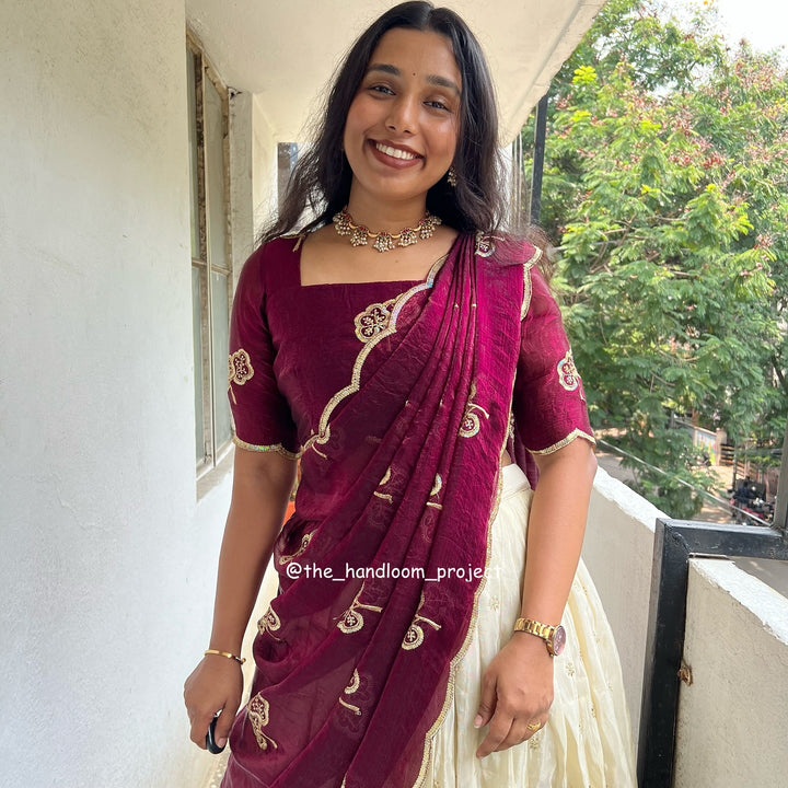 Maroon ivory