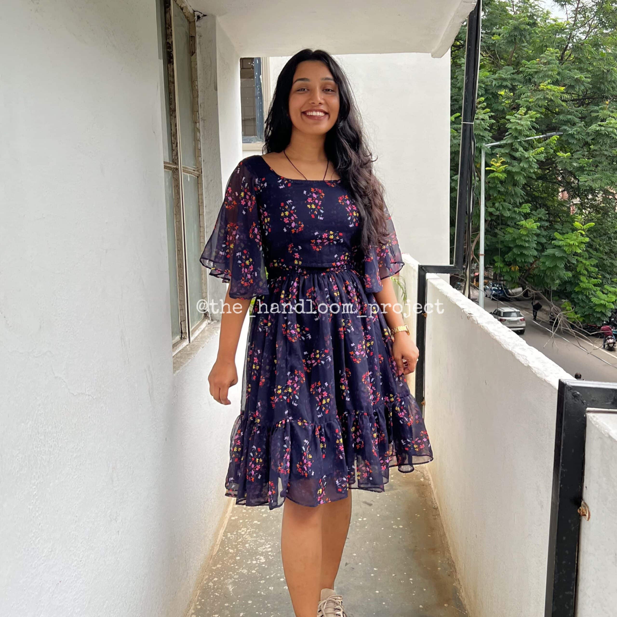 Violet georgette coord set