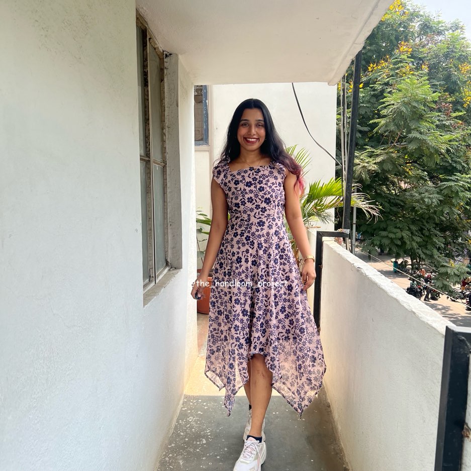 Cream asymmetrical dress