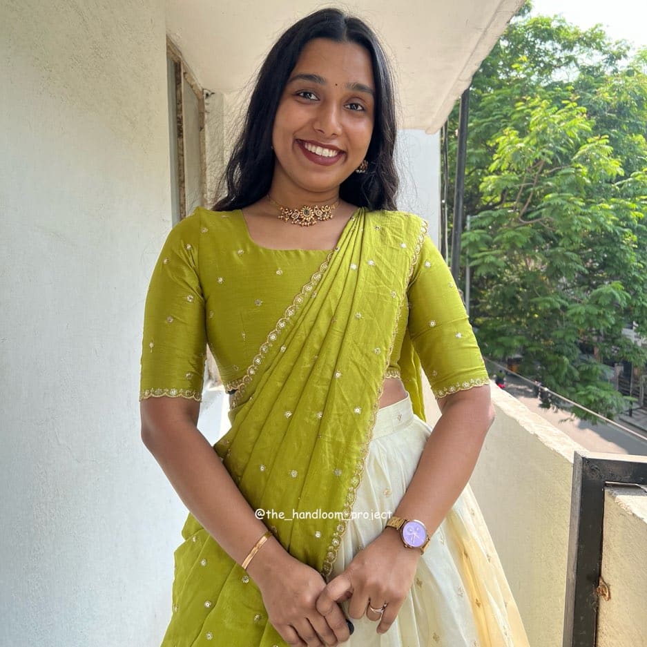 Parrot green - ivory