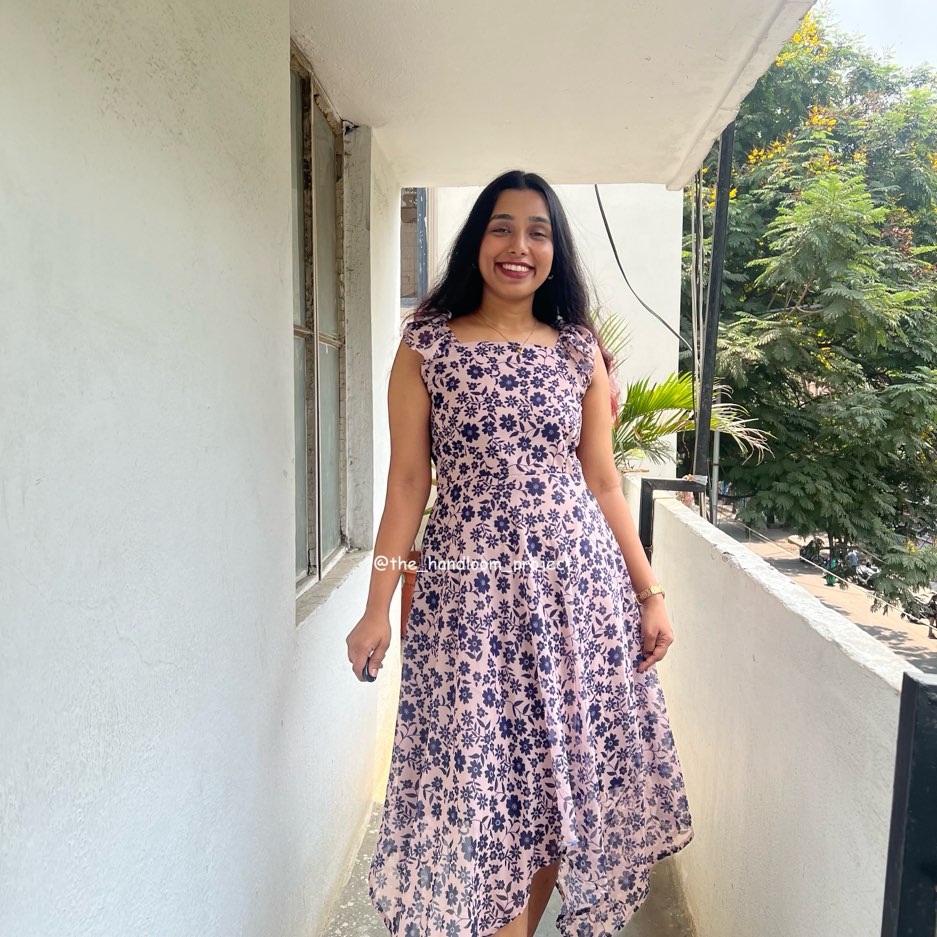 Cream asymmetrical dress