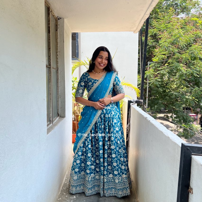 Teal blue Dhol