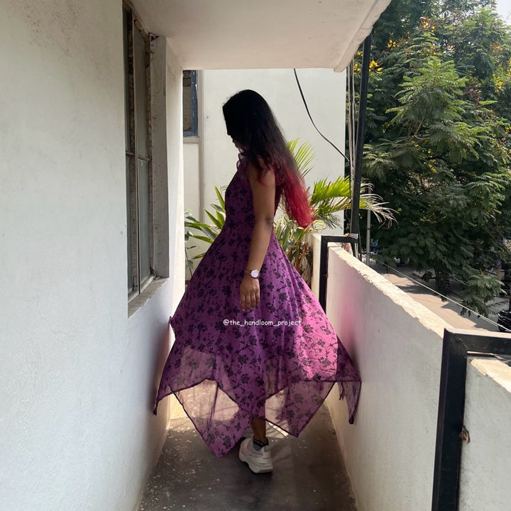 Purple - georgette
