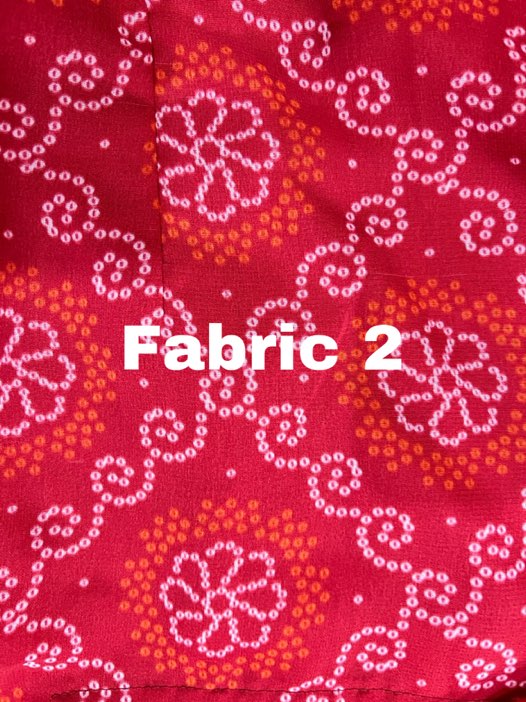 Red 3 tier georgette dress