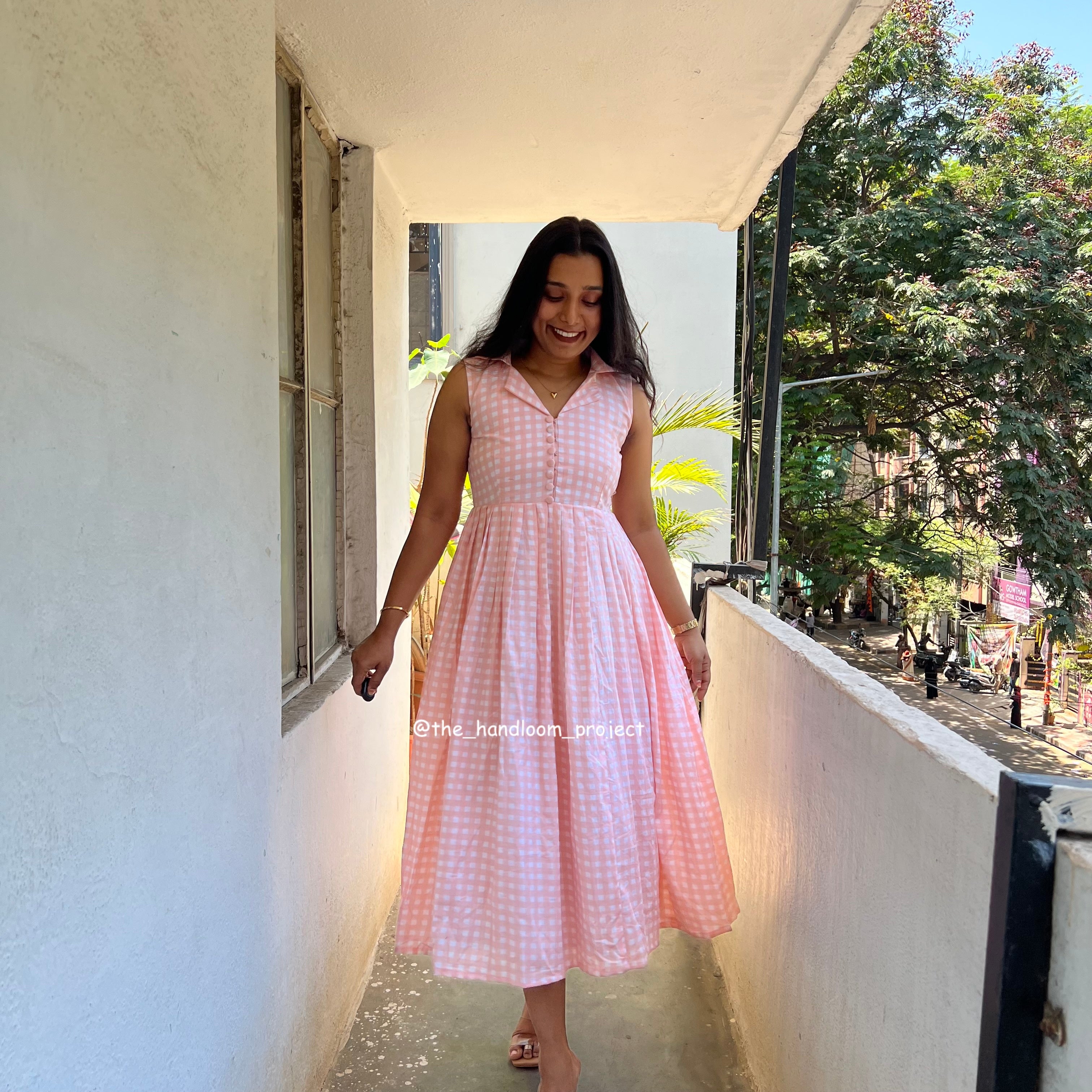 Baby pink - gingham