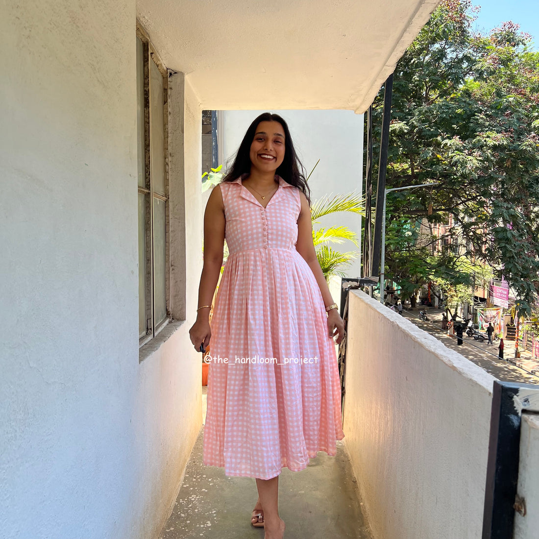 Baby pink - gingham