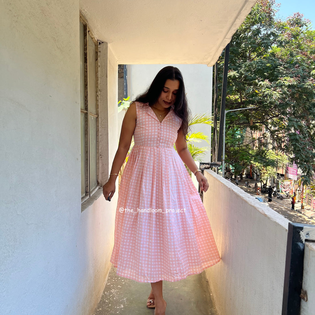 Baby pink - gingham