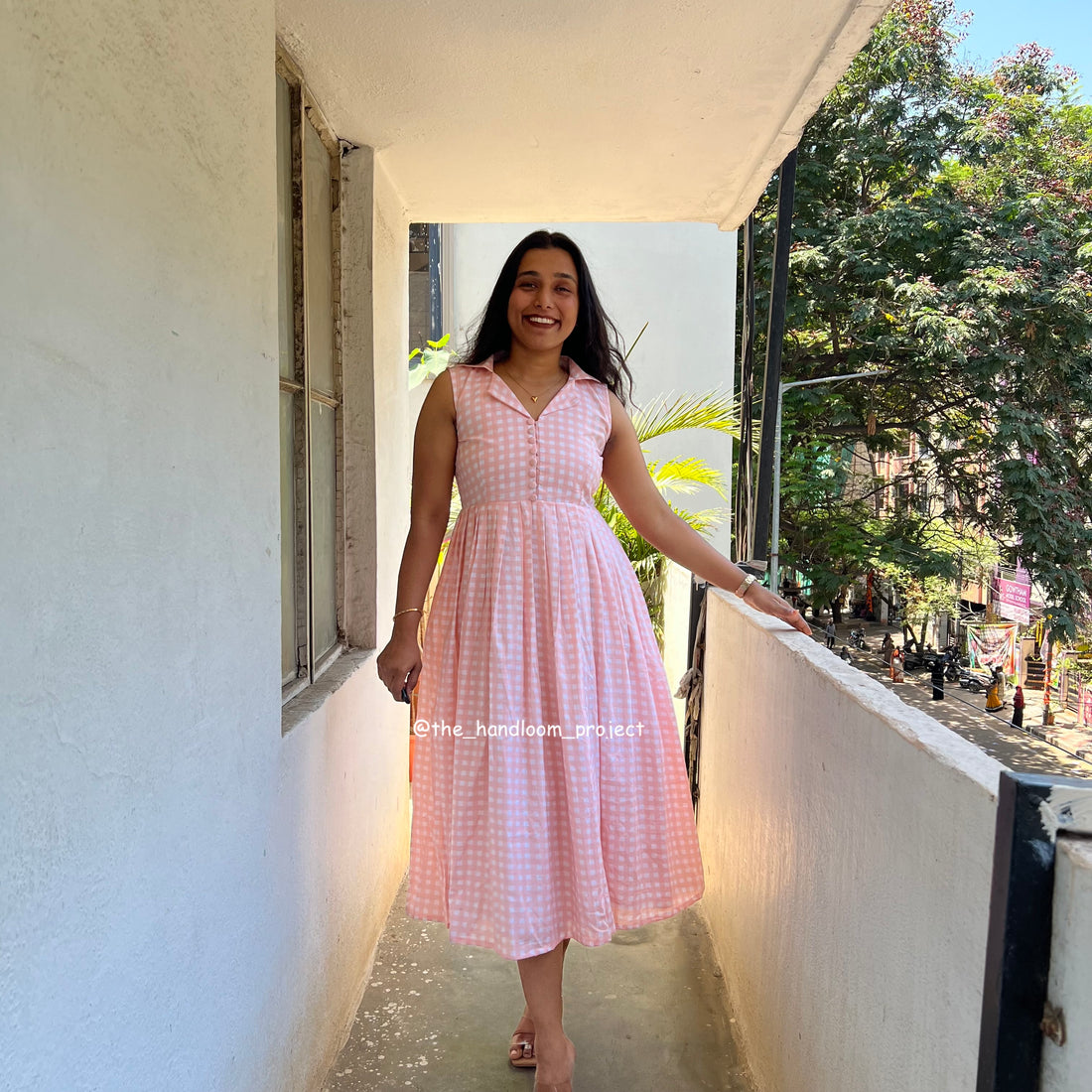 Baby pink - gingham