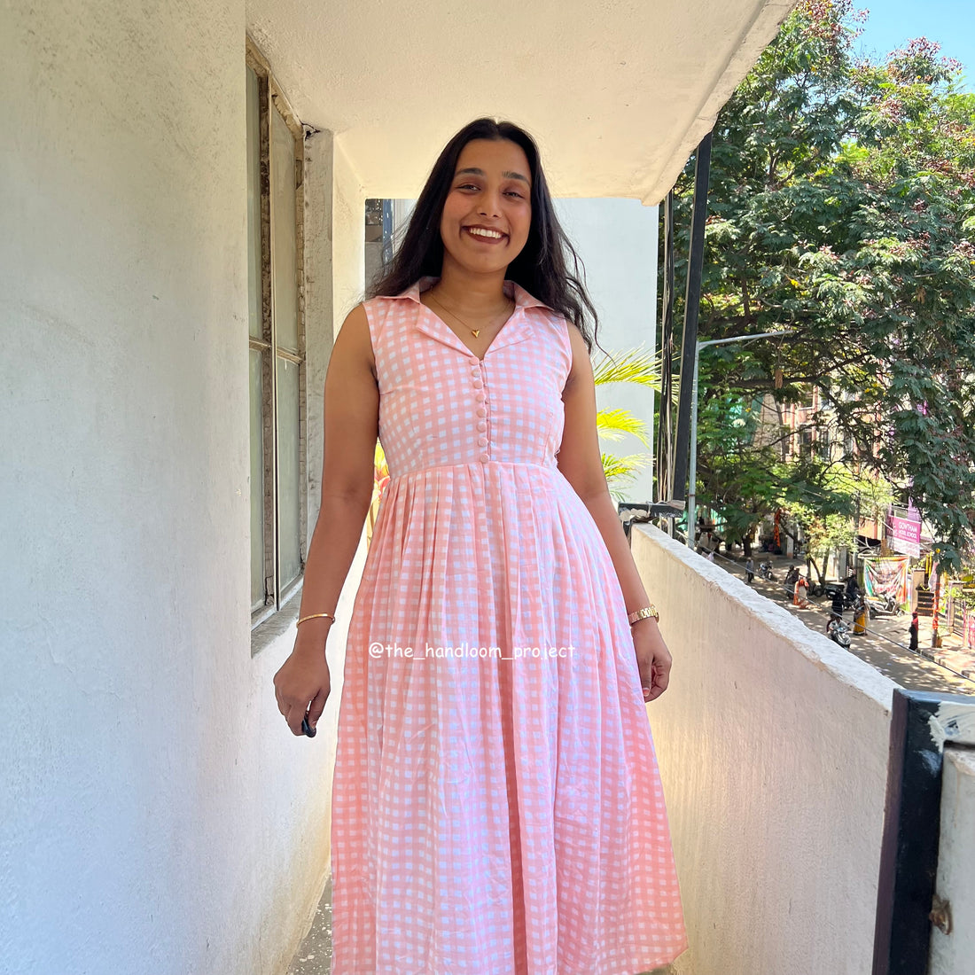 Baby pink - gingham