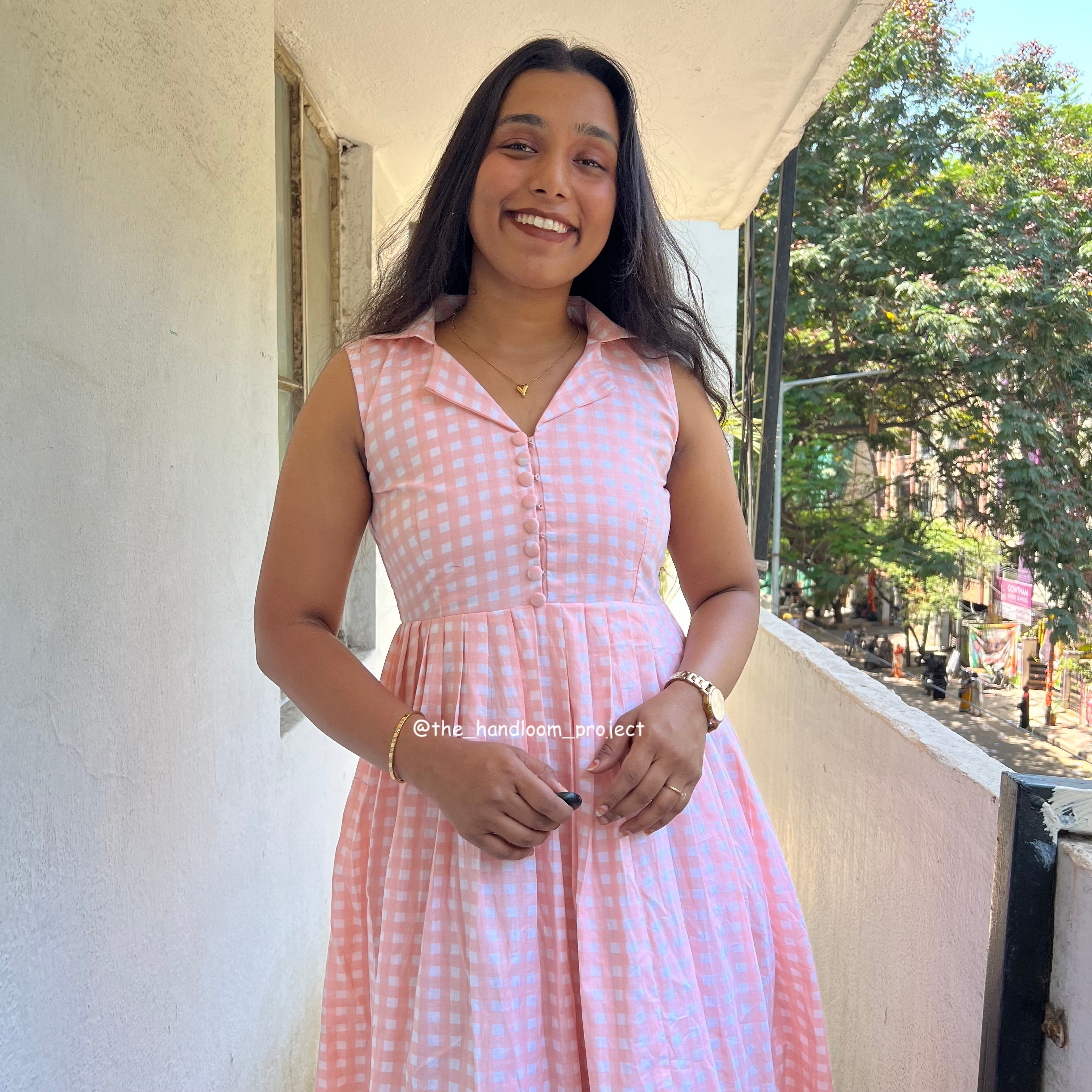 Baby pink - gingham