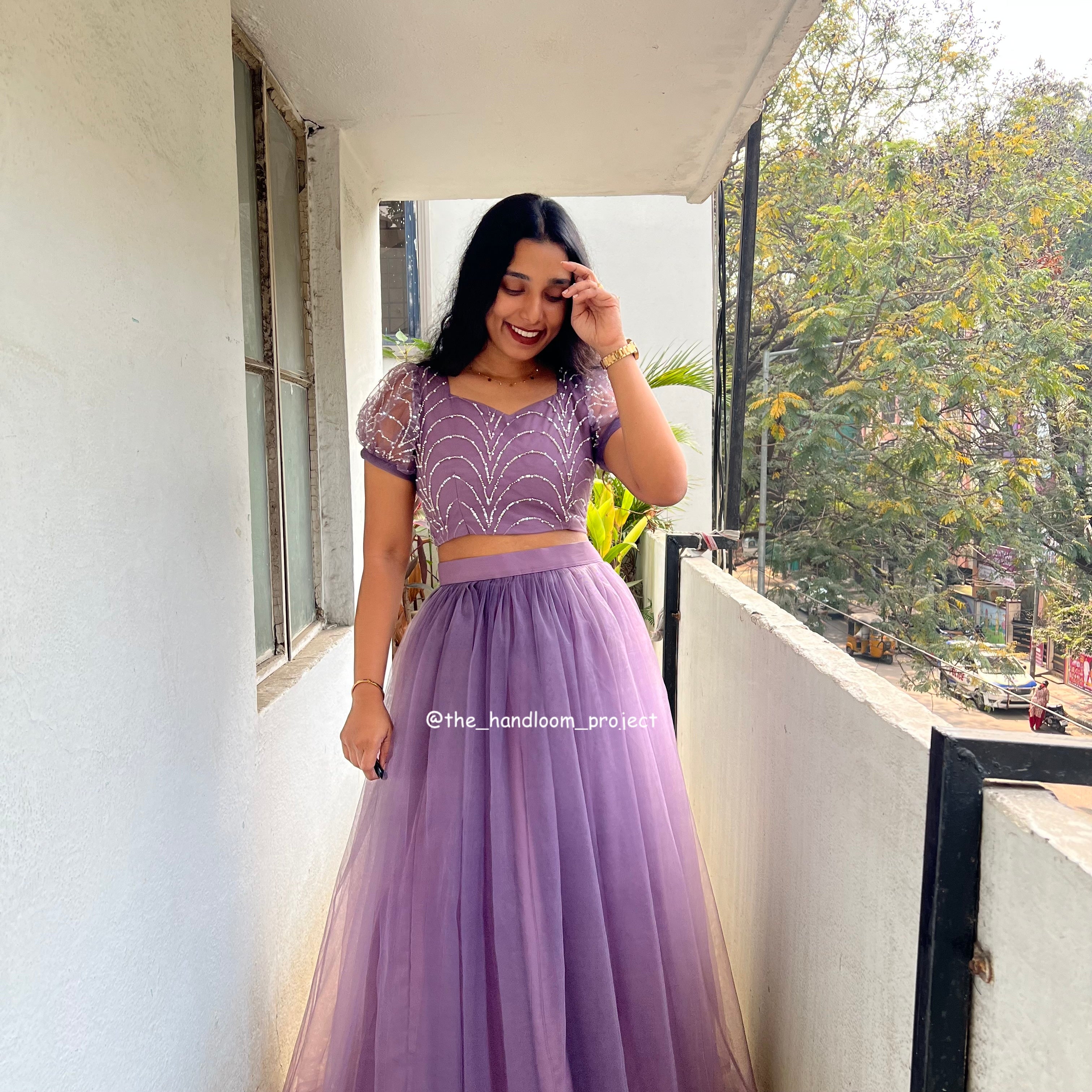 Dark lavender - sheer