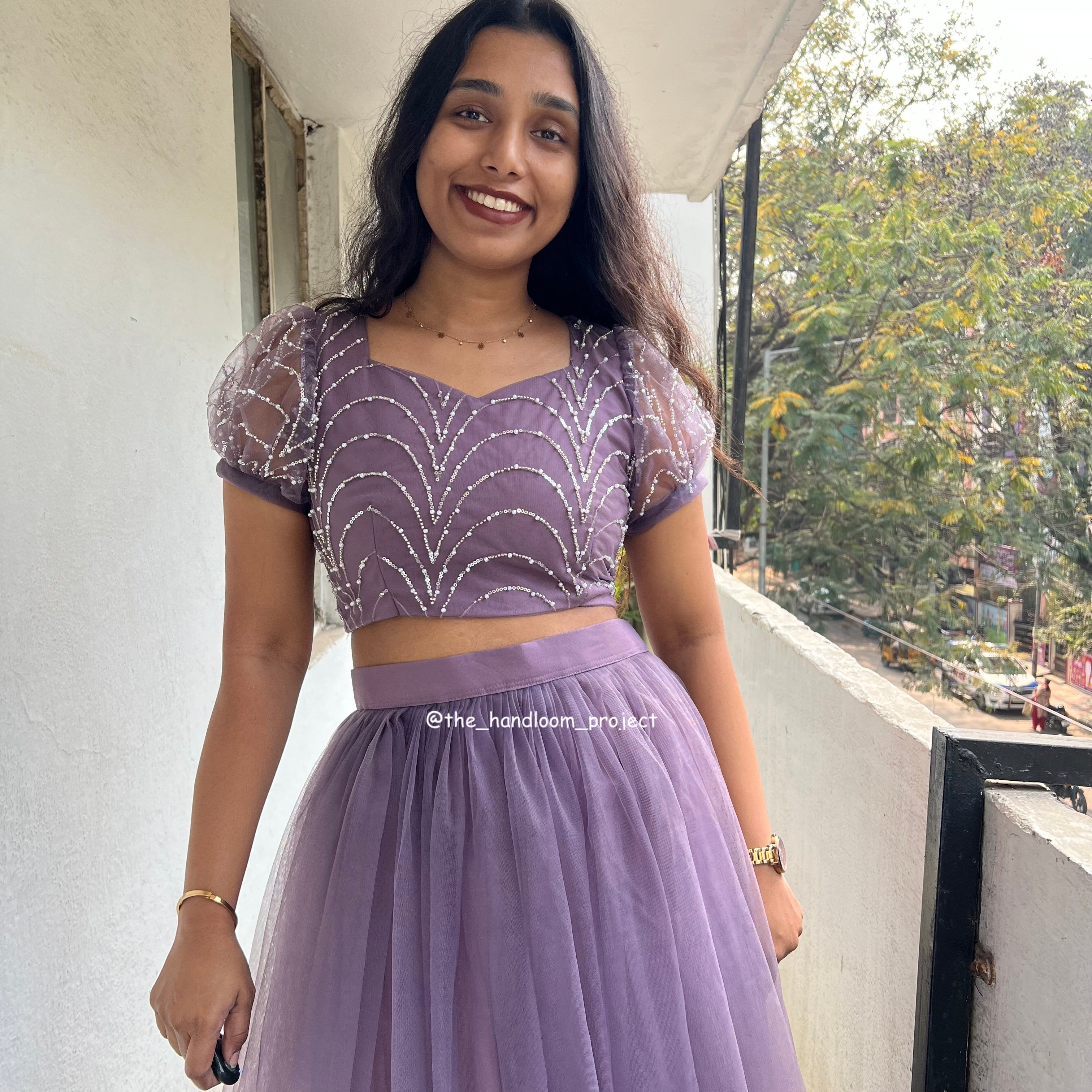 Dark lavender - sheer