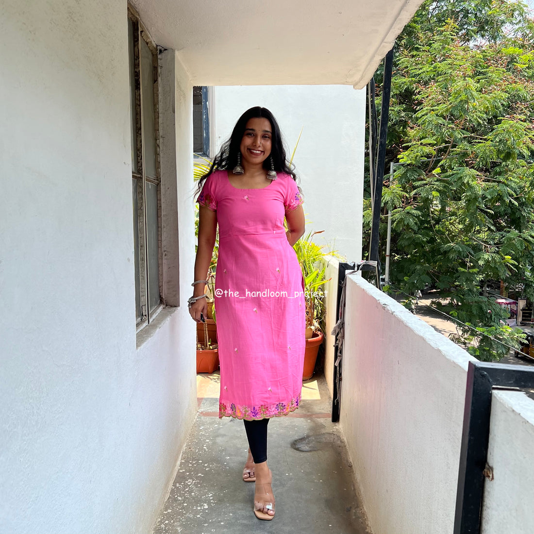 Pink kurti - bloomish