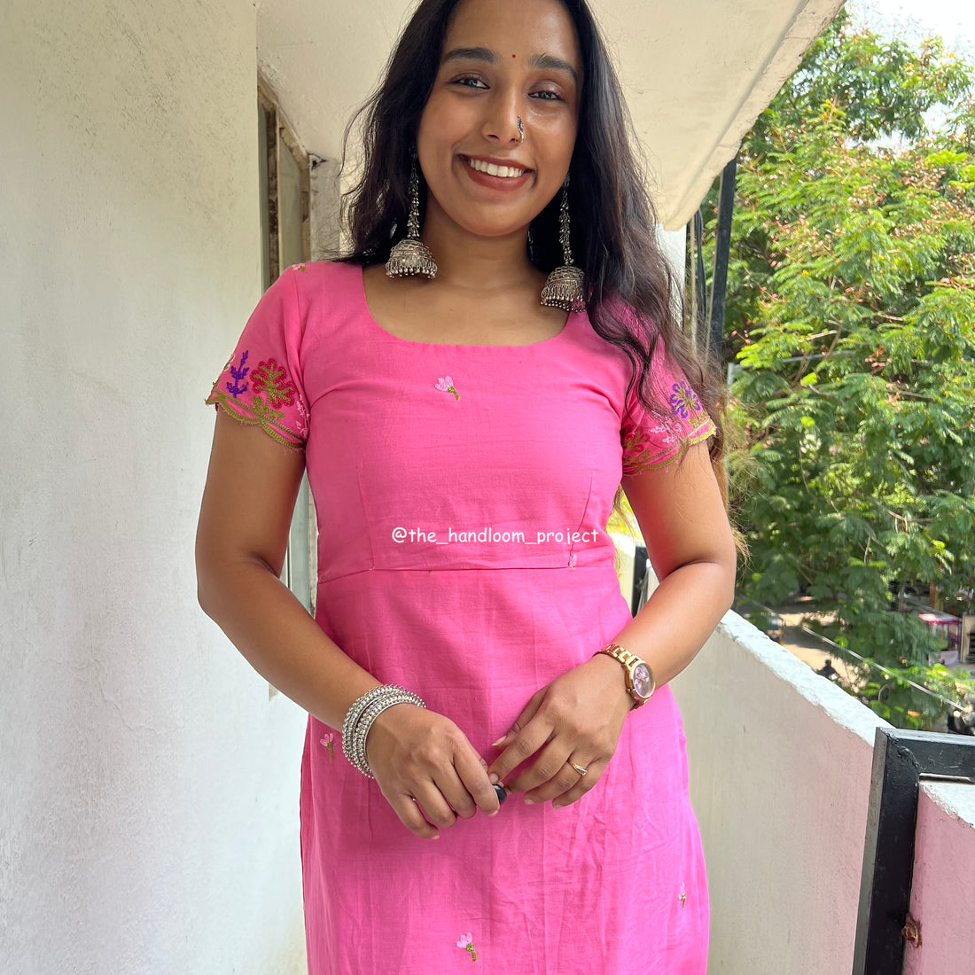 Pink kurti - bloomish