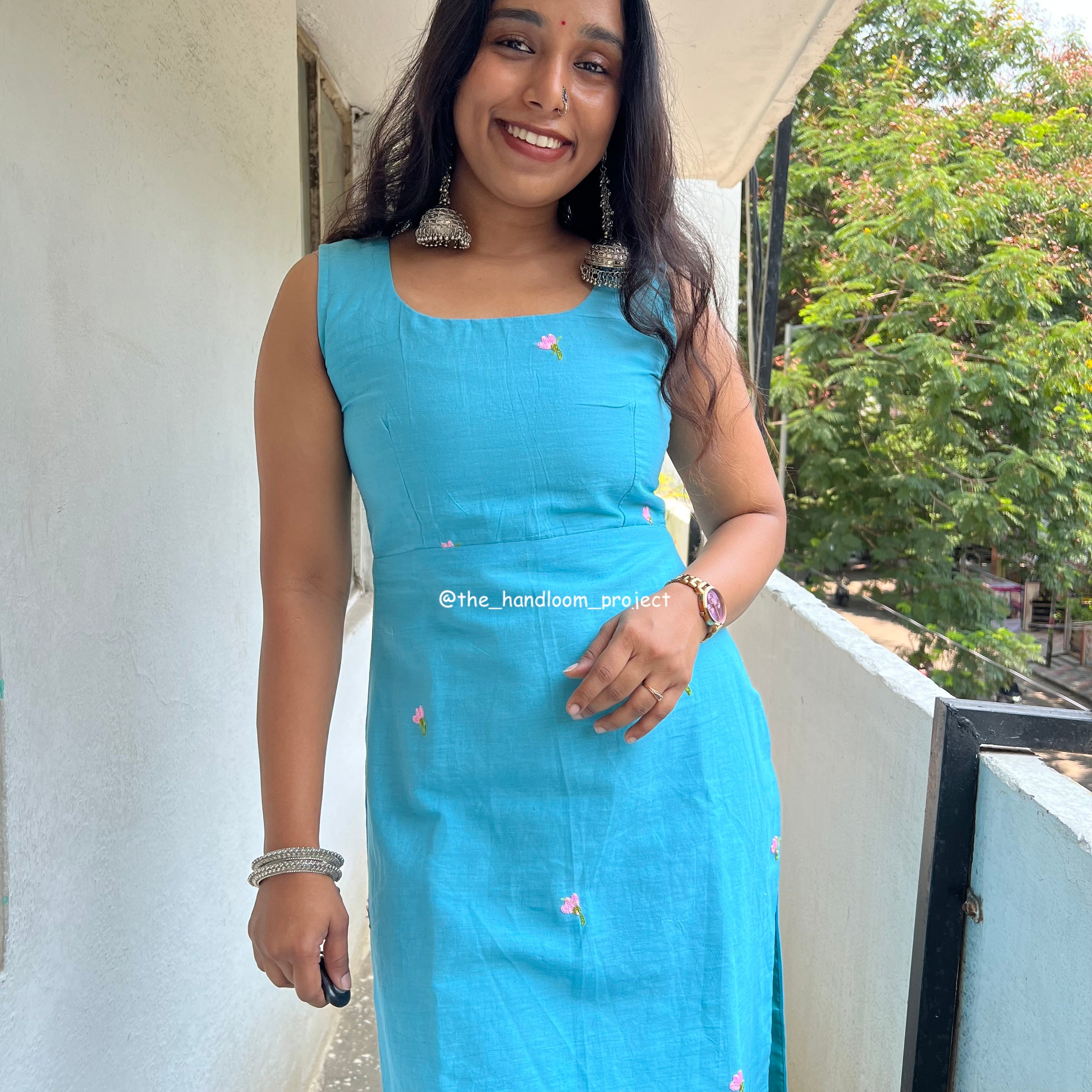 Blue kurti - bloomish