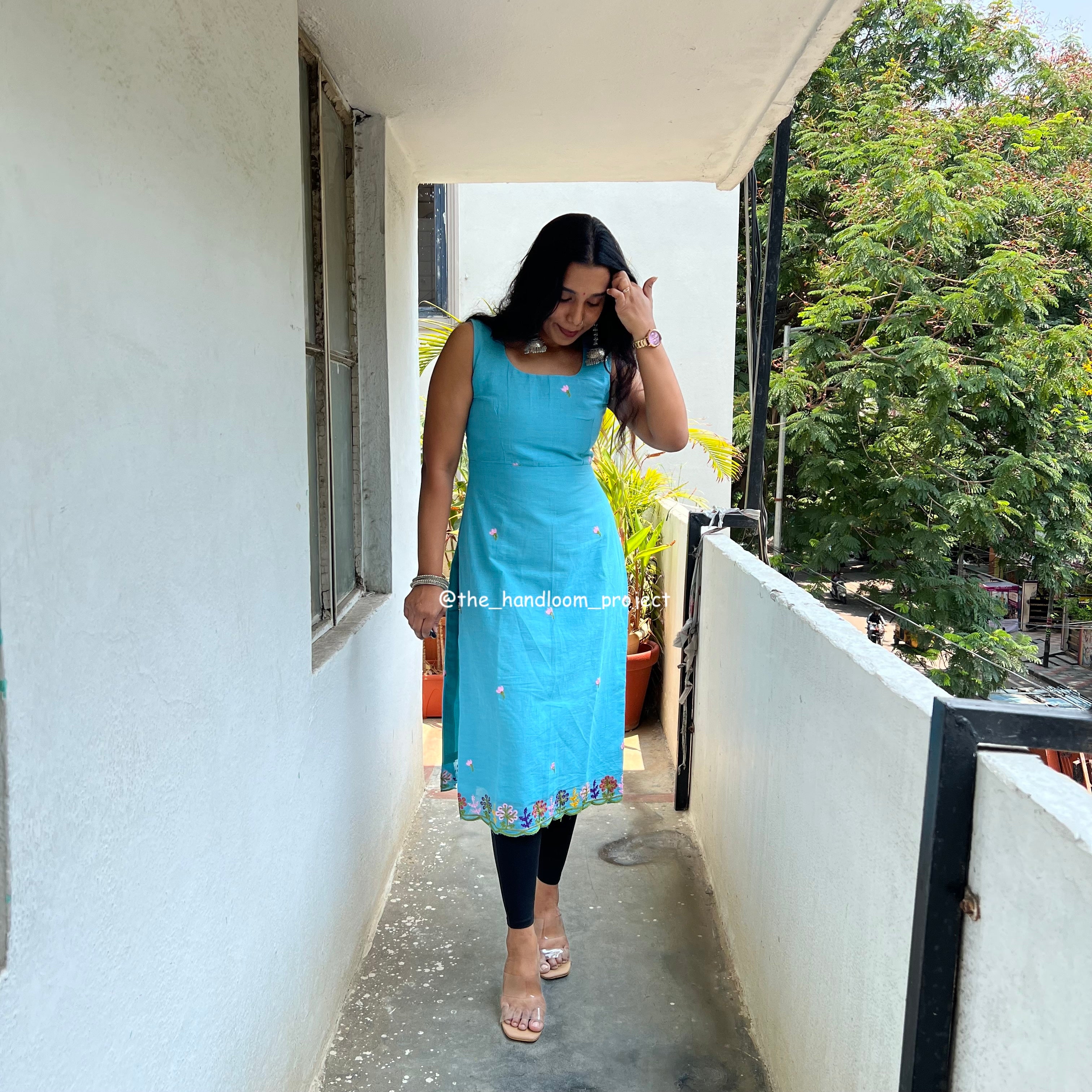 Blue kurti - bloomish