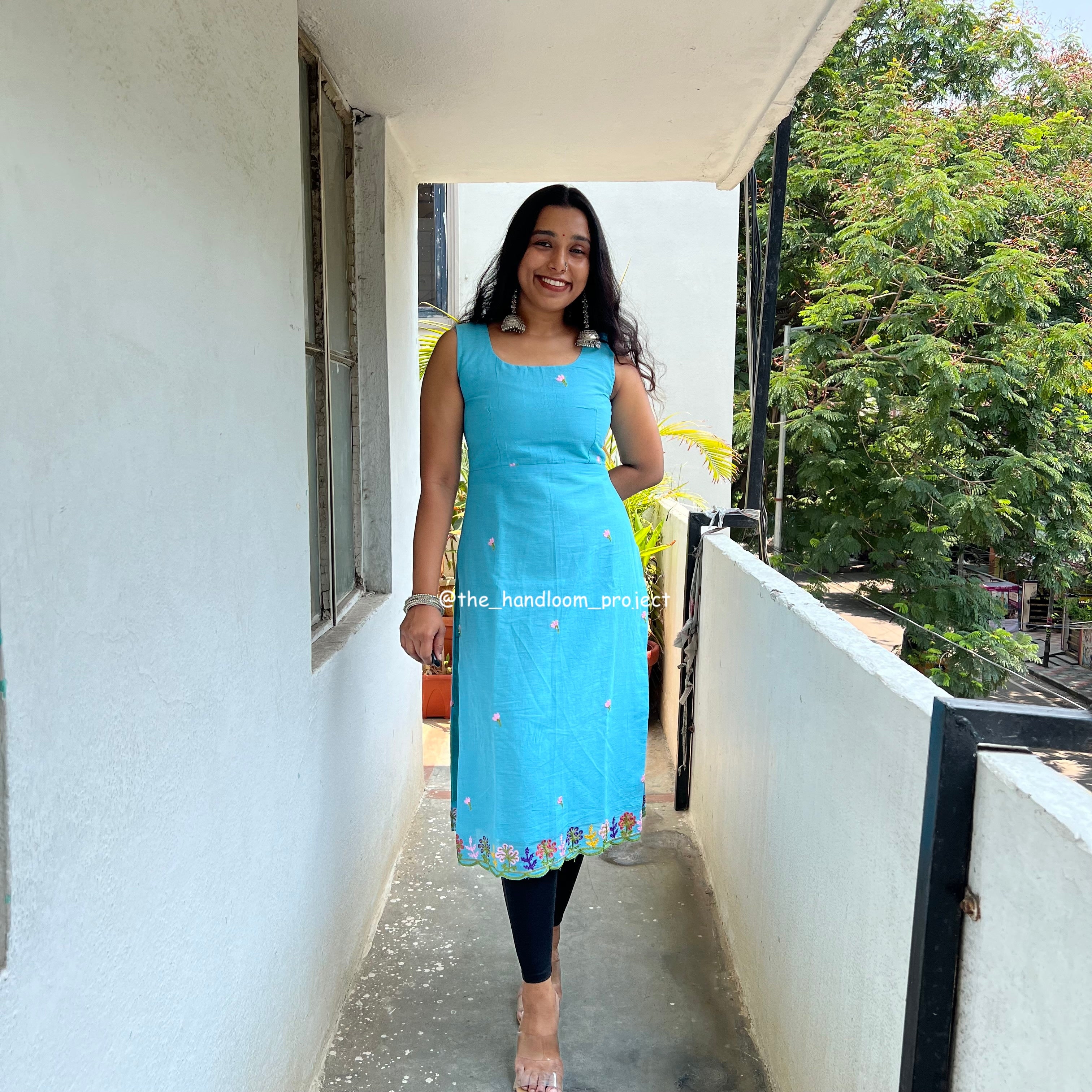 Blue kurti - bloomish