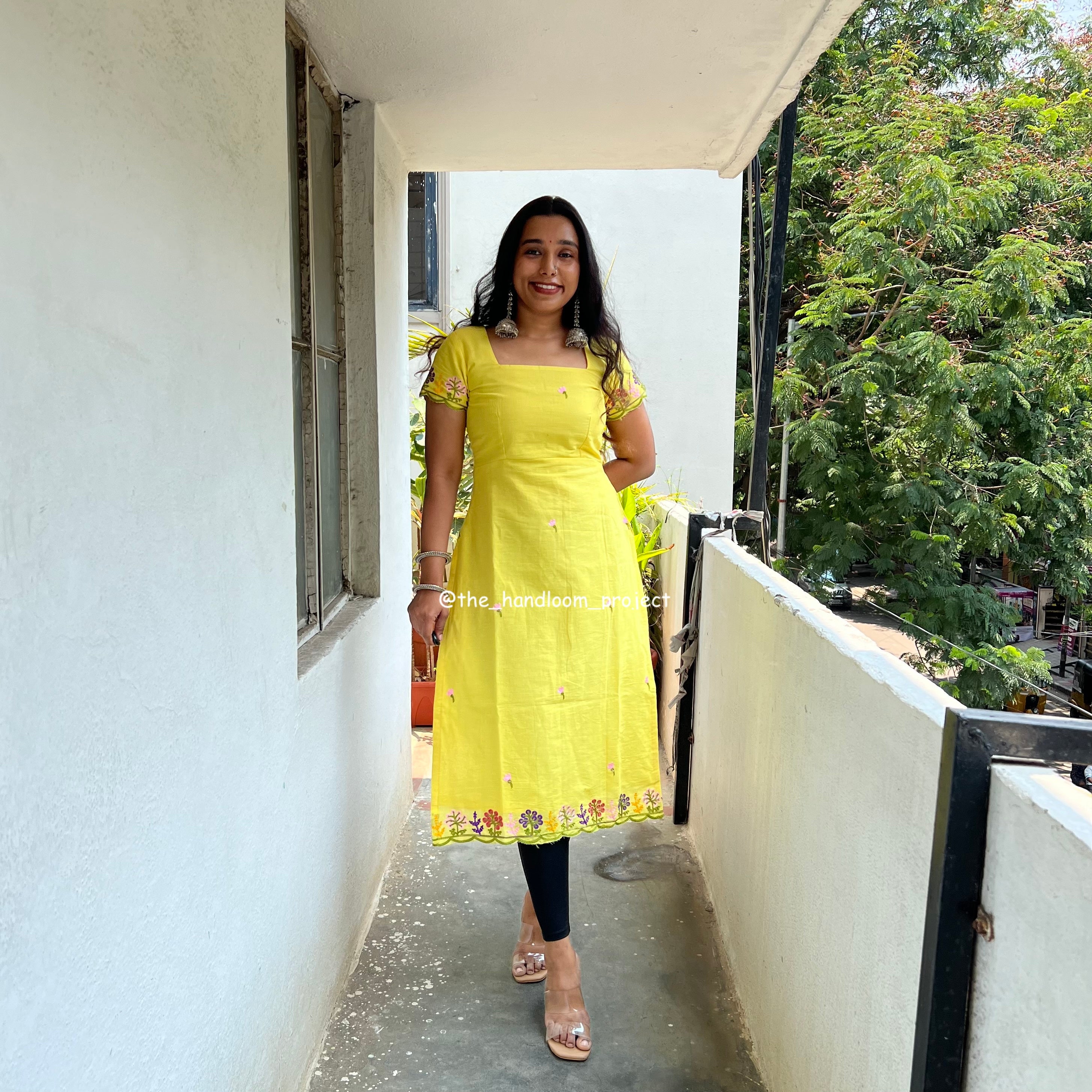 Yellow kurti - bloomish