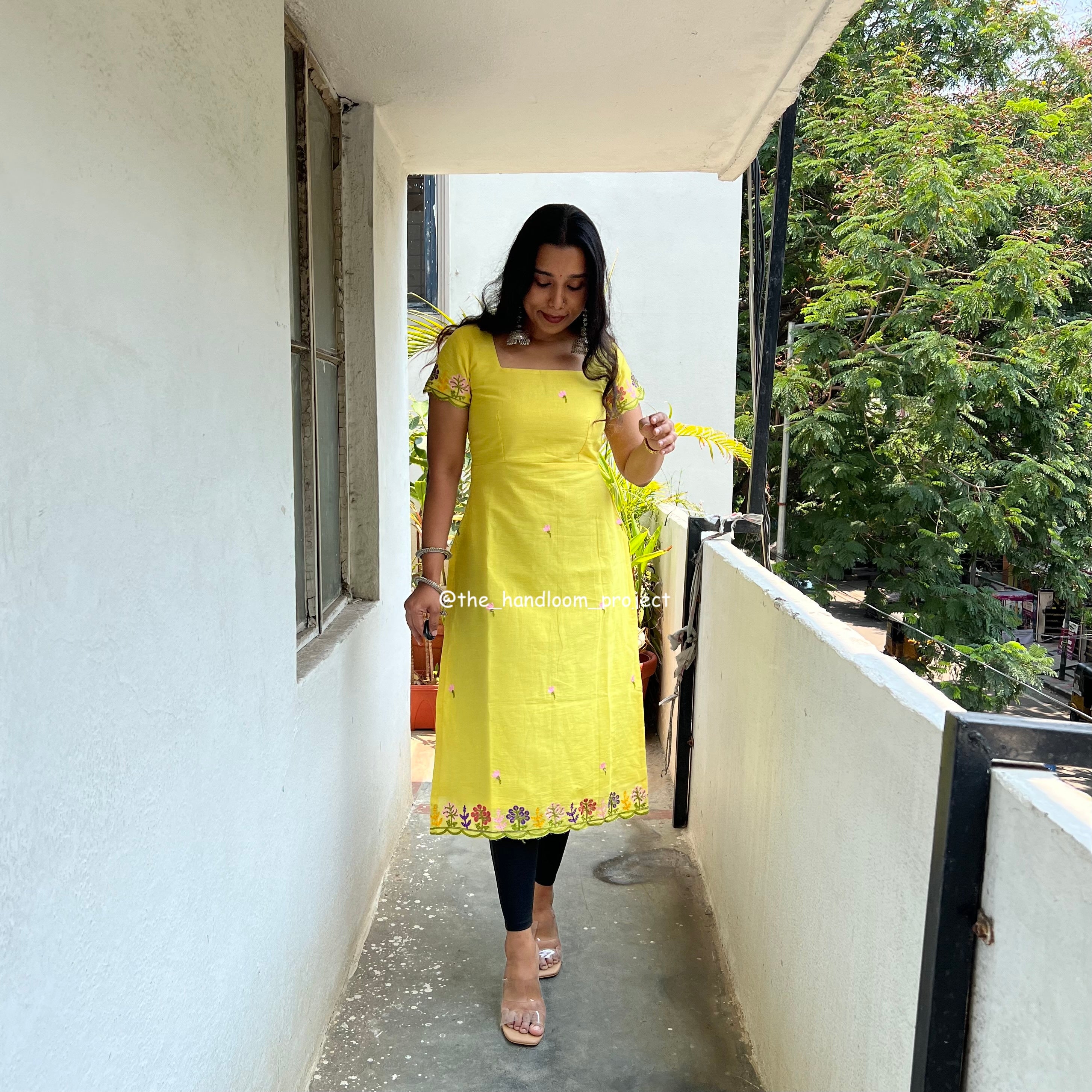 Yellow kurti - bloomish
