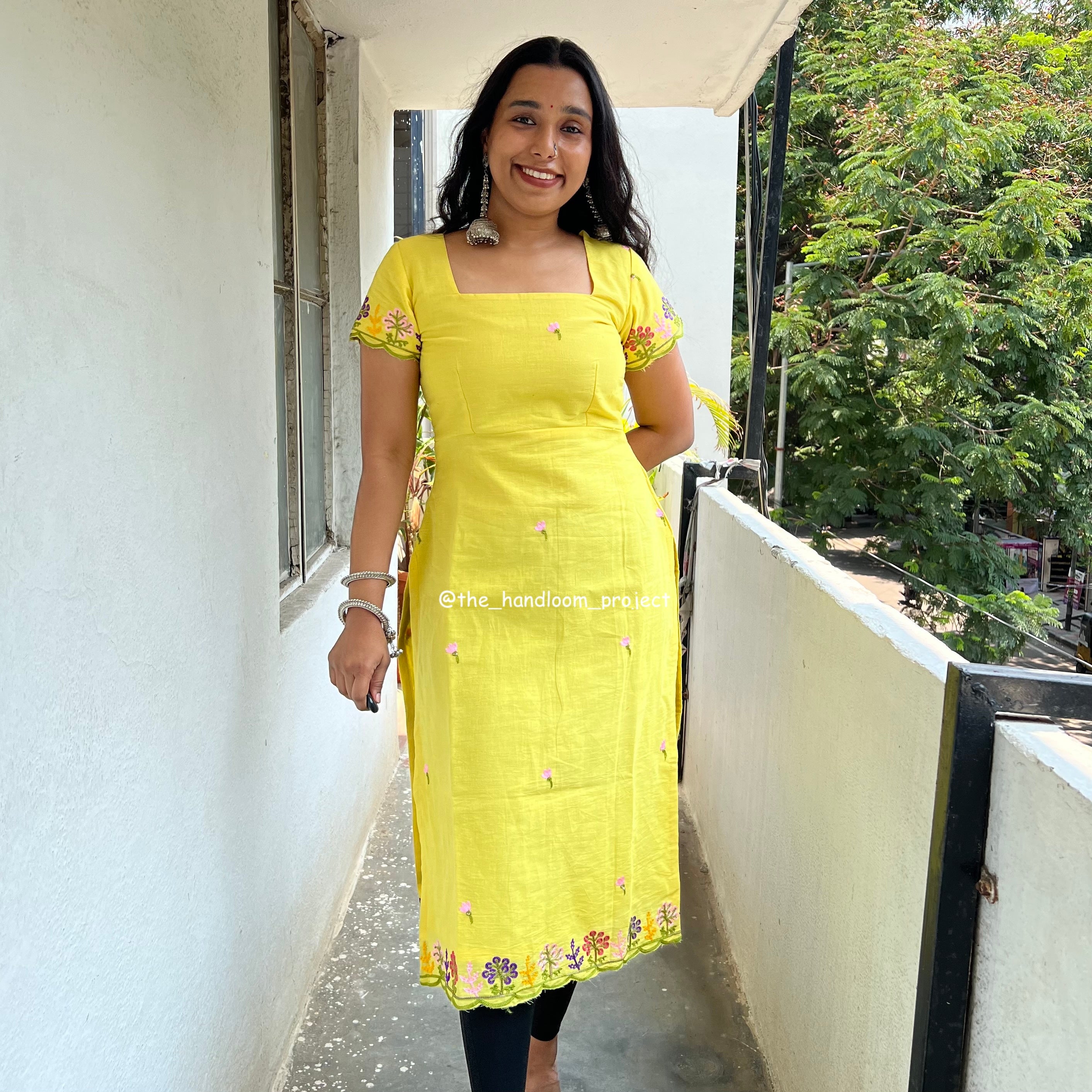Yellow kurti - bloomish