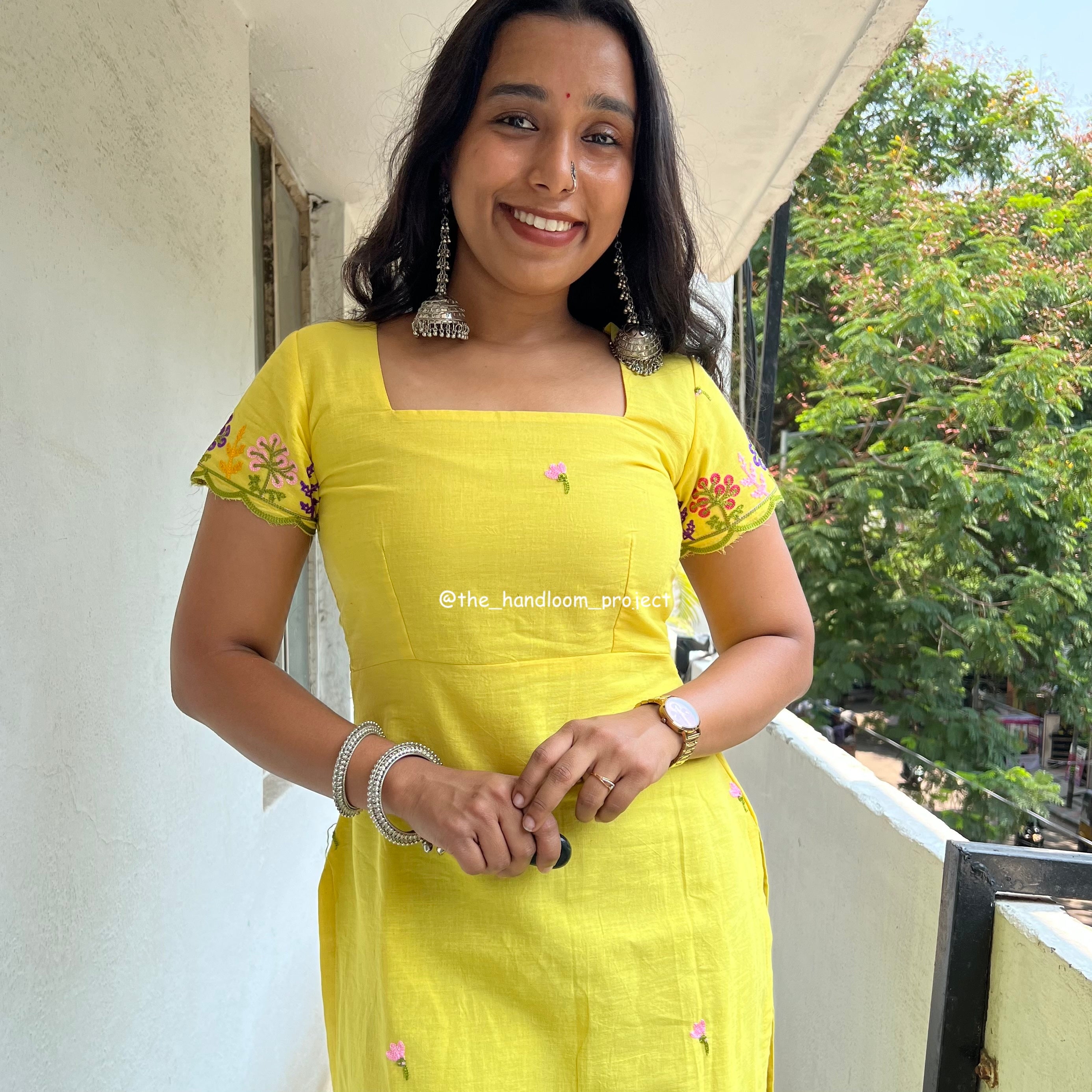 Yellow kurti - bloomish