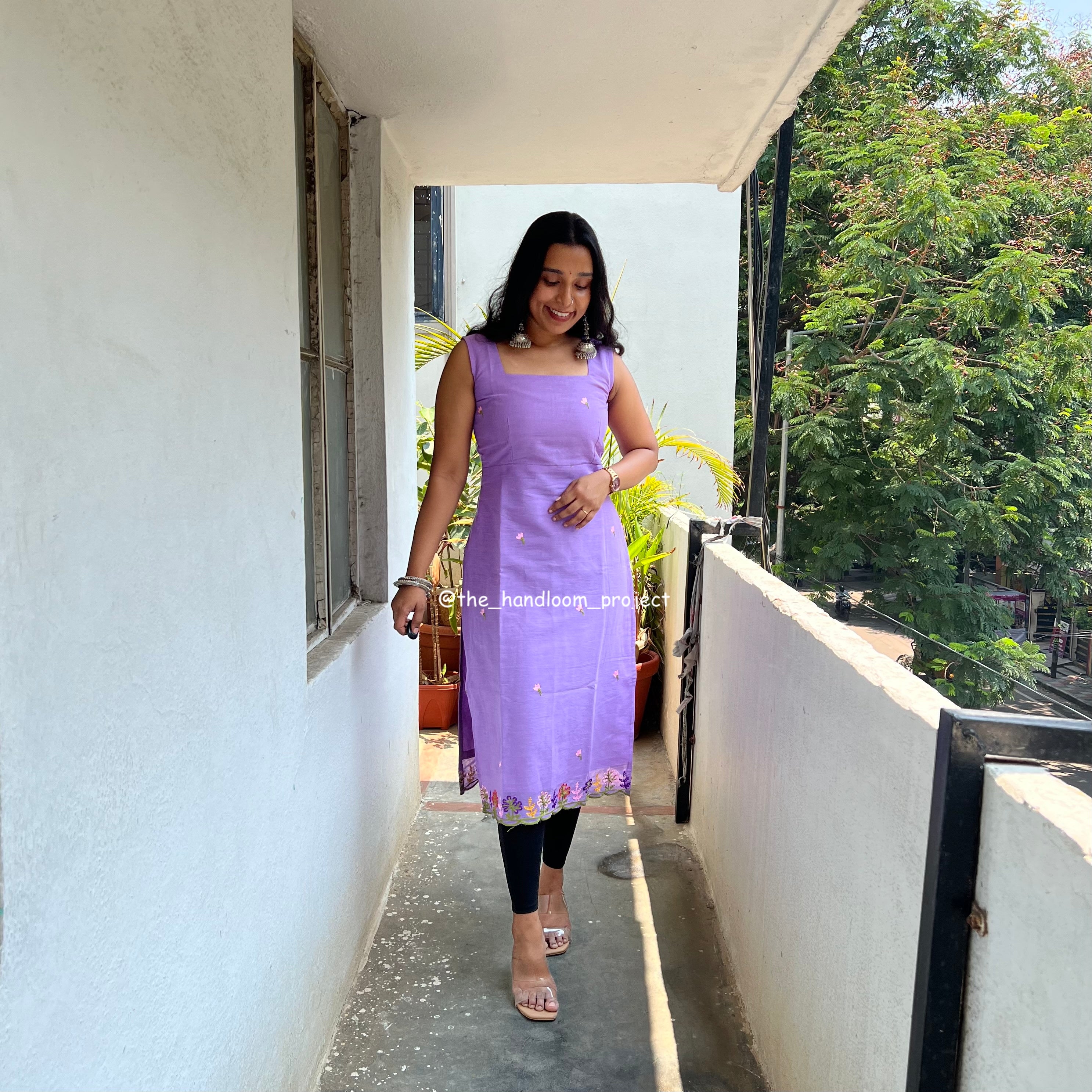 Lavender kurti - bloomish