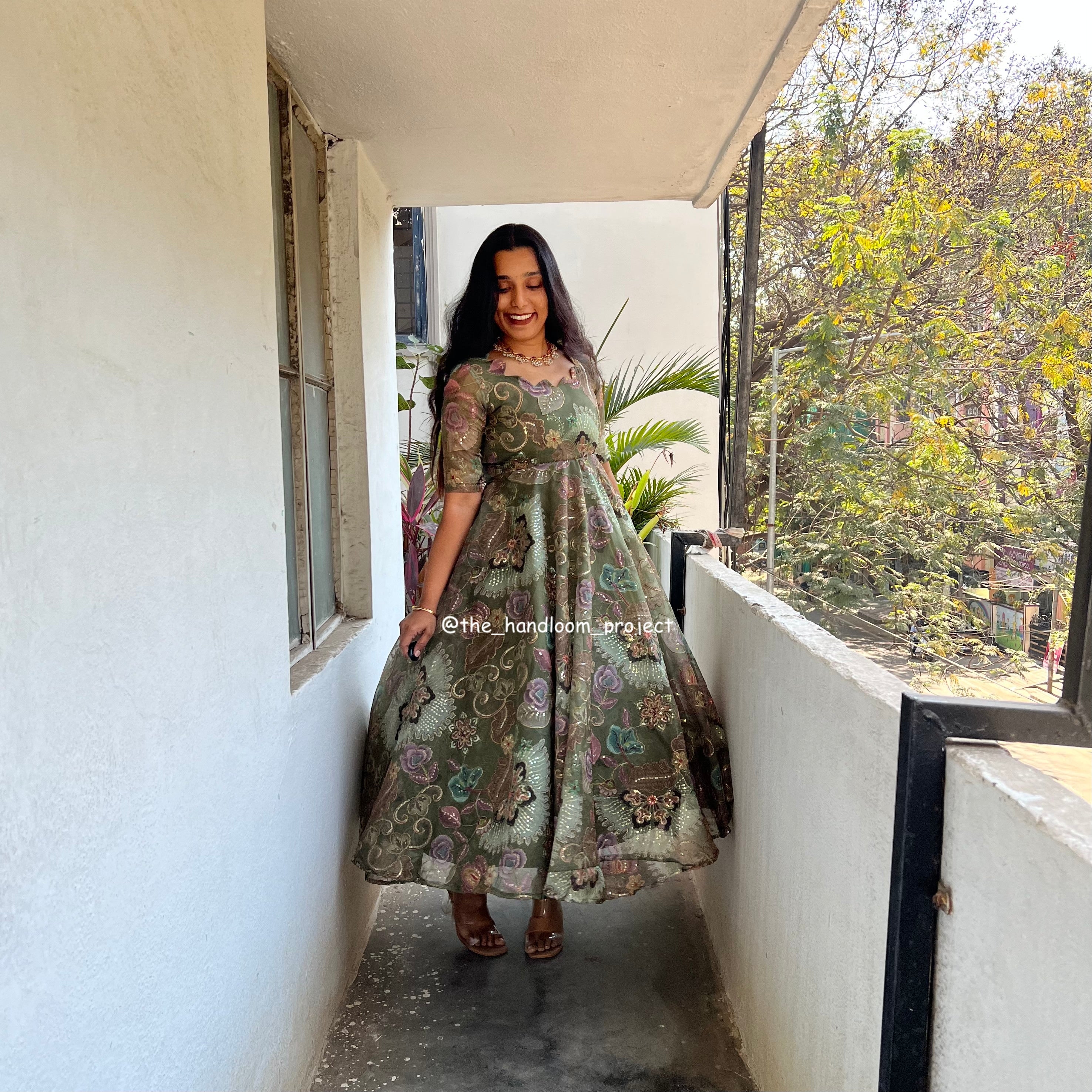 Green dress - evara
