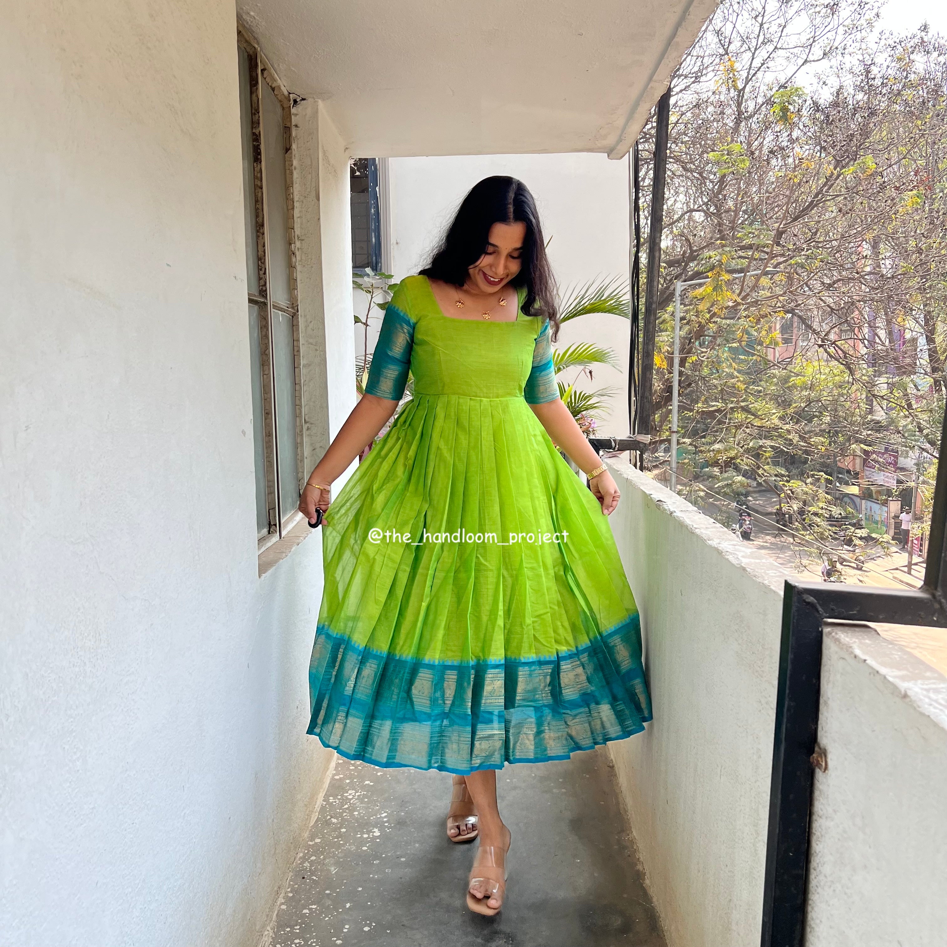 Green dress kanchi