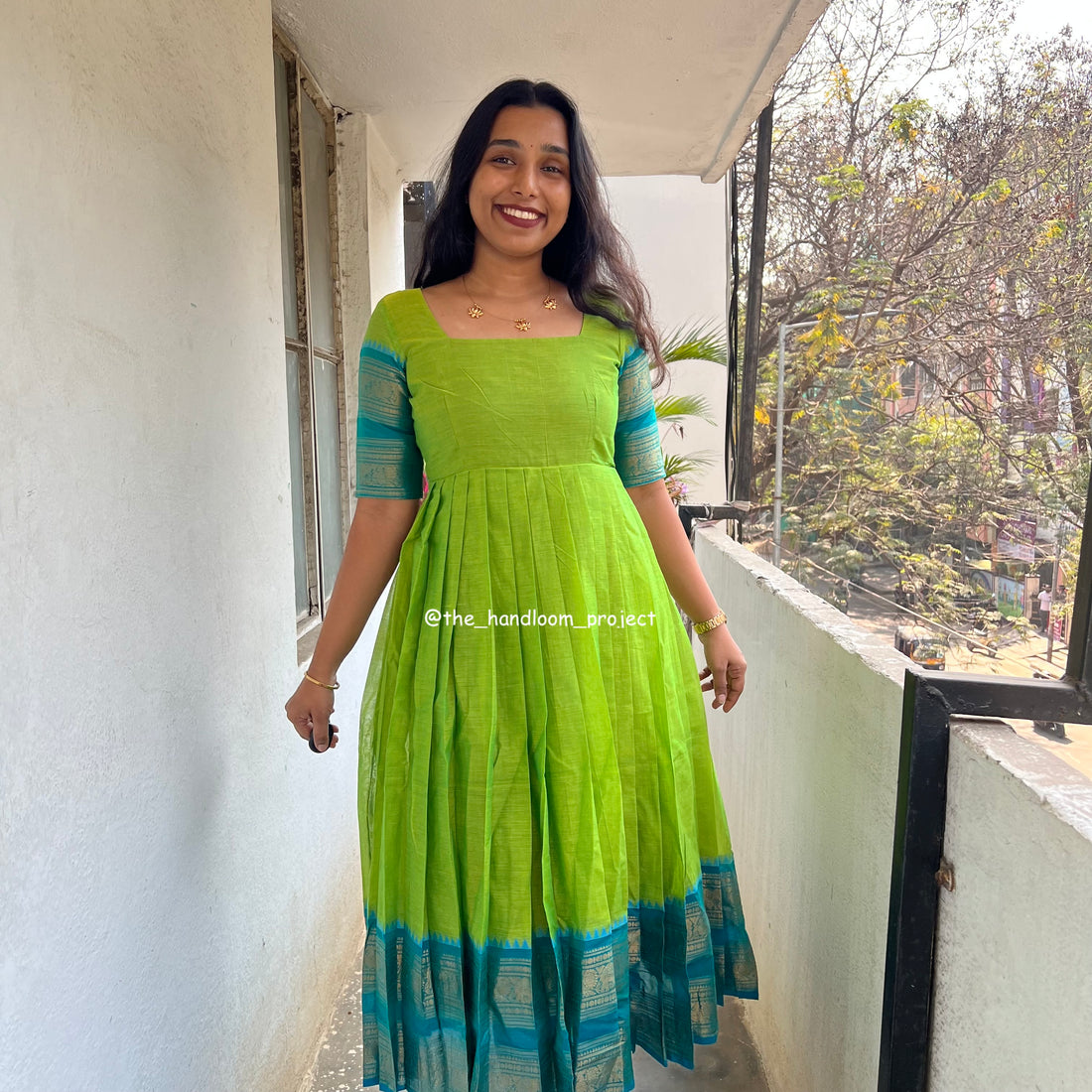 Green dress kanchi