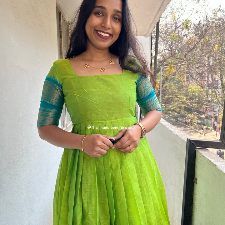 Green dress kanchi
