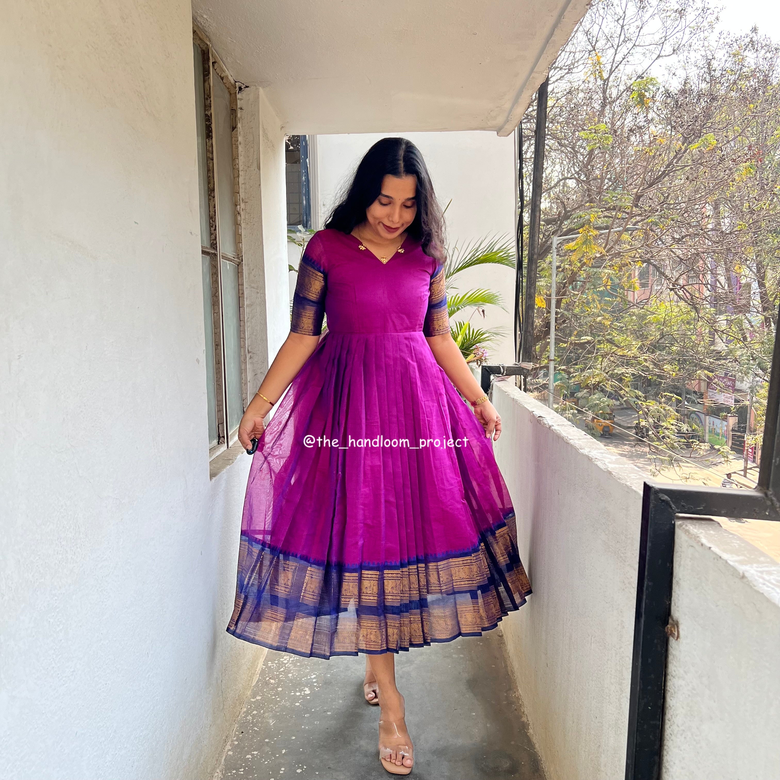 Pink dress kanchi