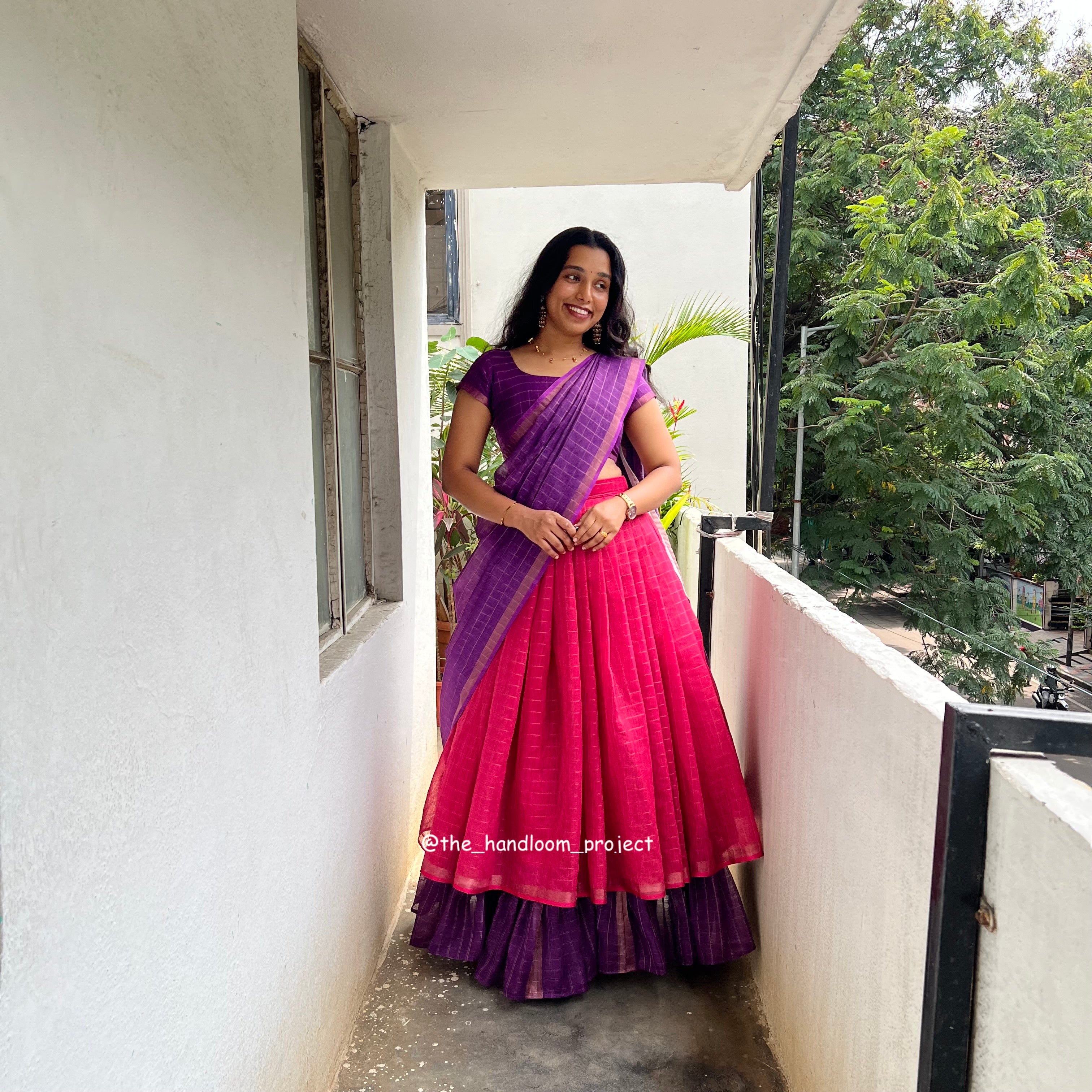 Pink violet - checks