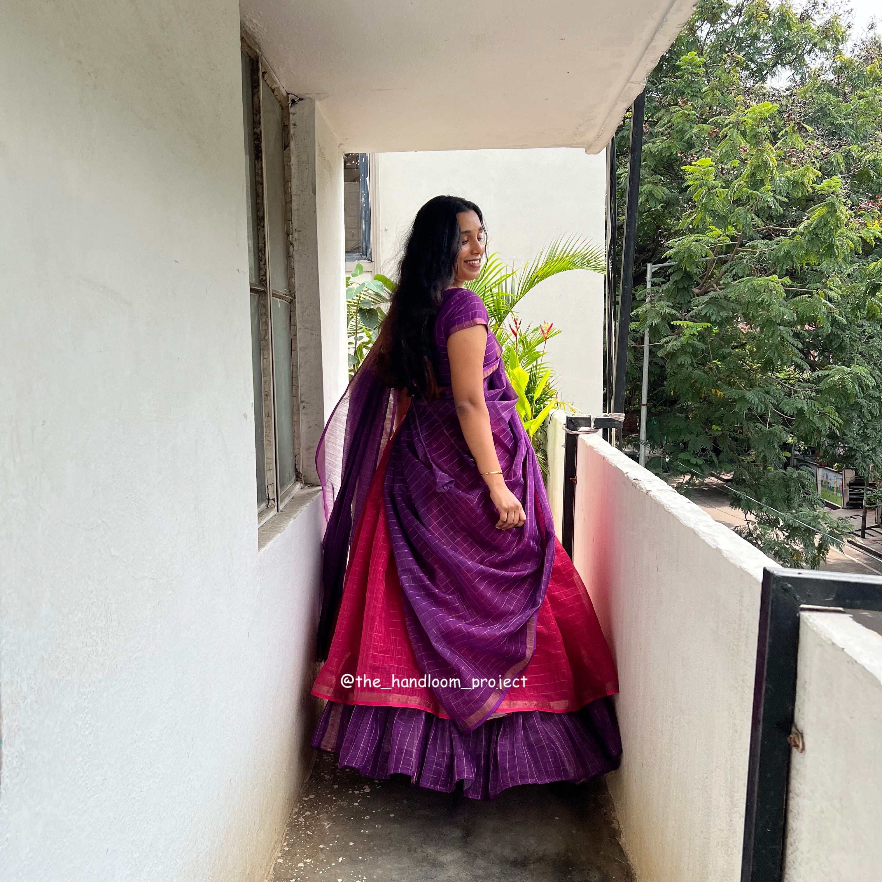 Pink violet - checks