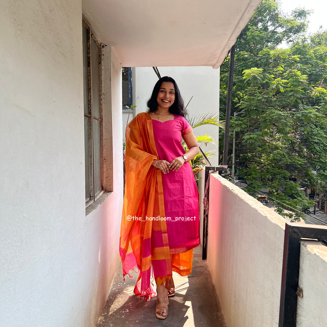 Pink yellow - mangalagiri