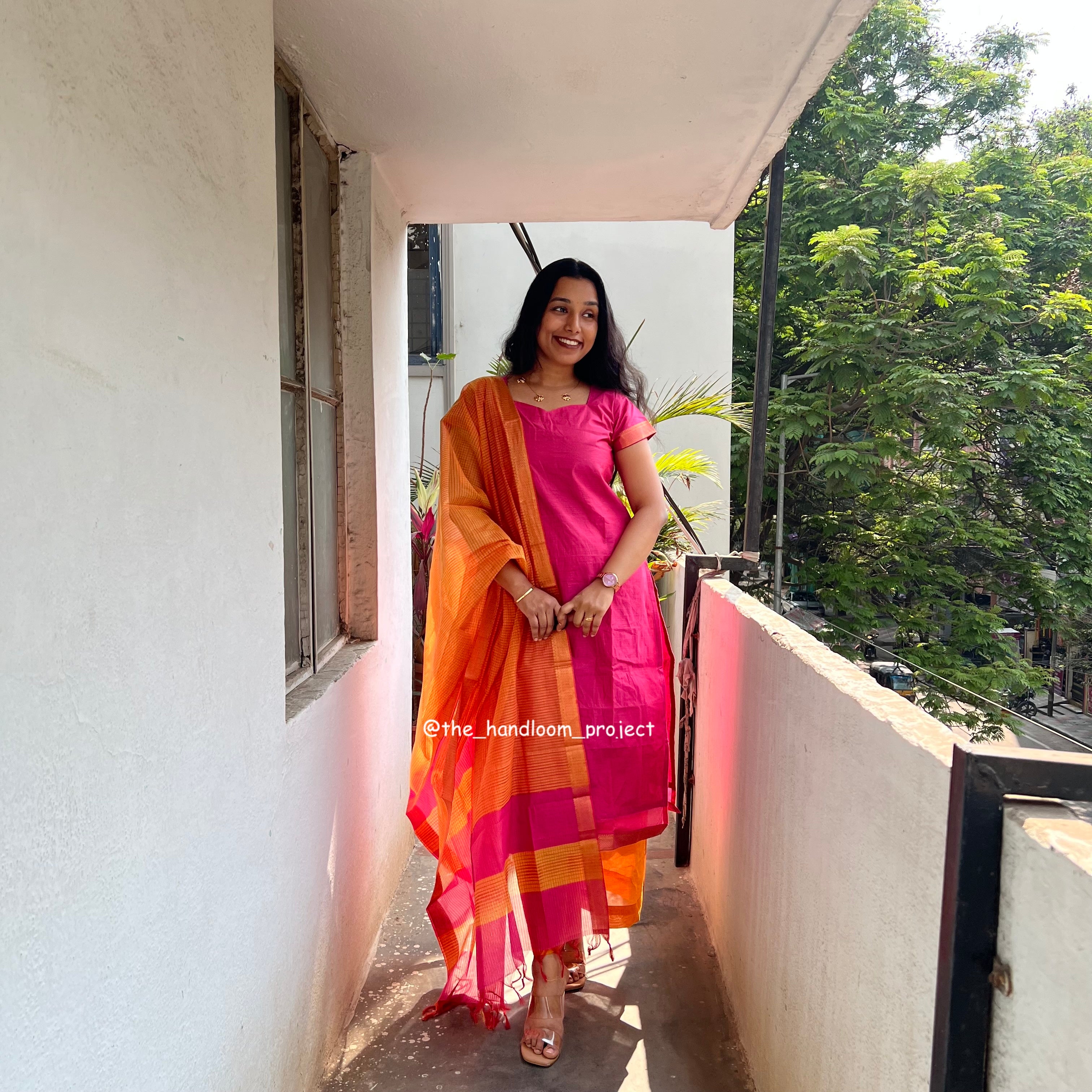 Pink yellow - mangalagiri